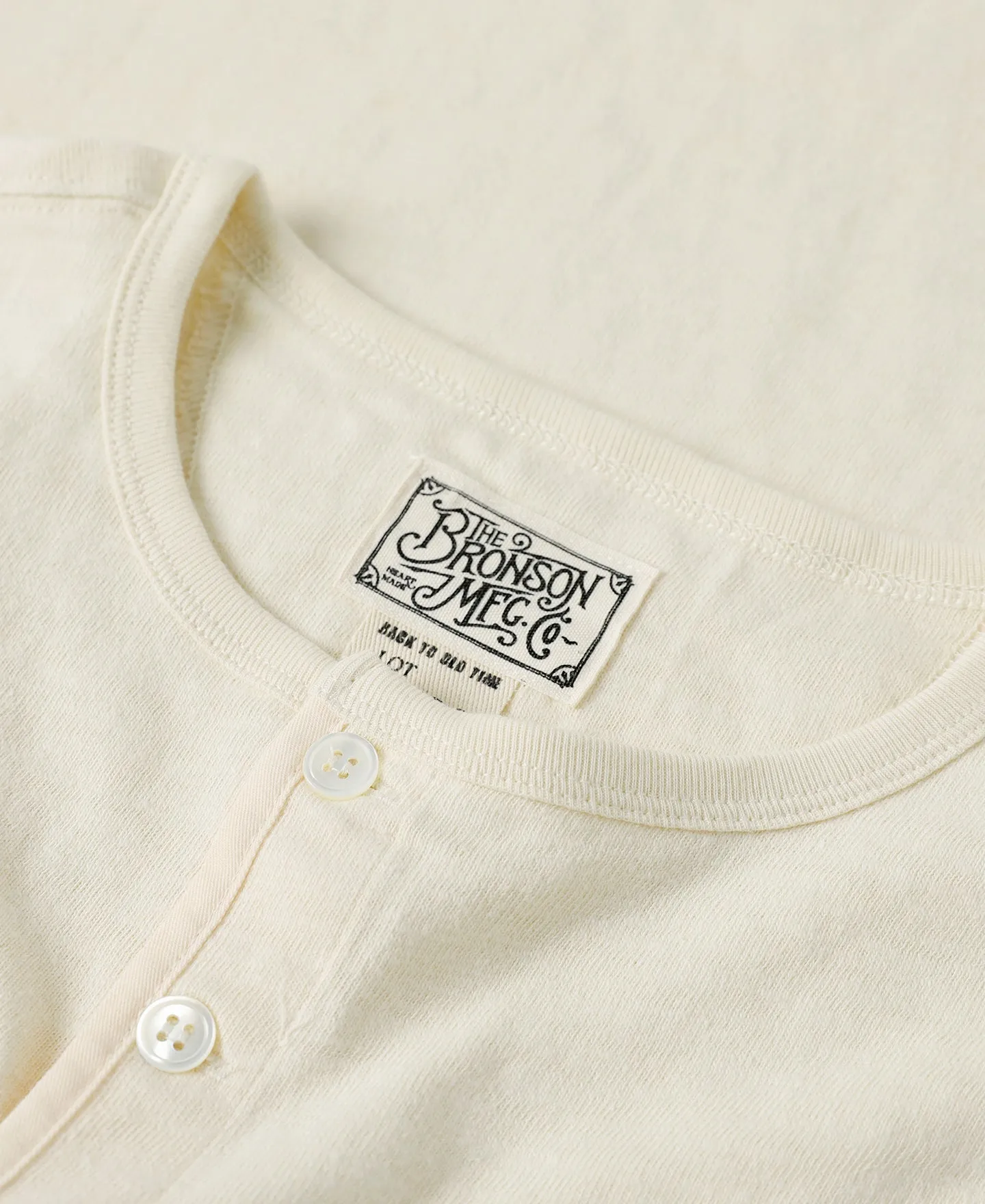 1890s Slub Cotton Henley T-Shirt