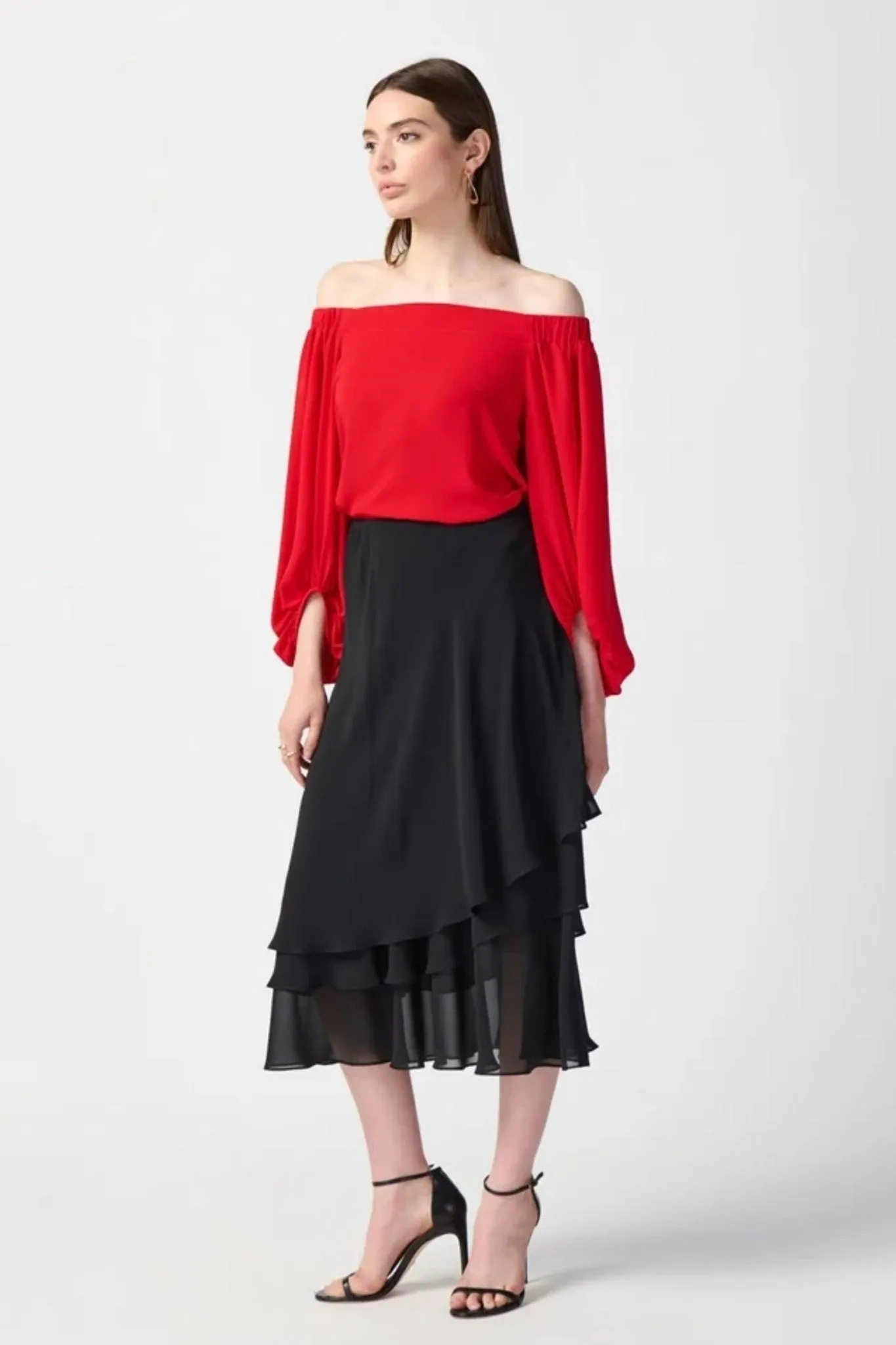 241232JR - LAYERED CHIFFON SKIRT