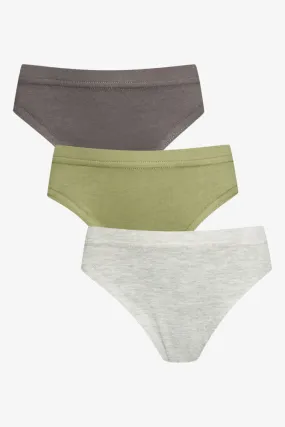 3 Pack Briefs Grey