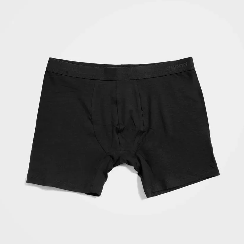 4 Pack Men's Black Underwear - Boxer Brief & Trunk | TENCEL™