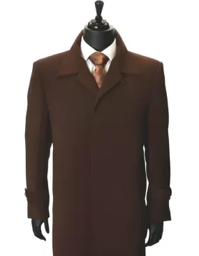 All Weather Microfiber Gaberdine Dress Coat Cheap Priced Available In Big & Tall Sizes Trendy Classic Cheap Big And Tall Trench Coat Coco Chocolate brown