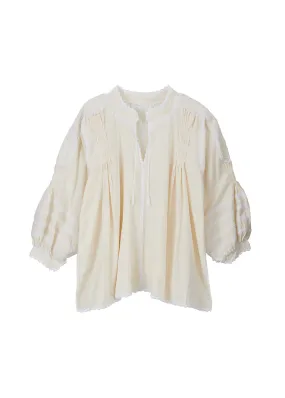 Amorcita Mexican Top - Ivory, White