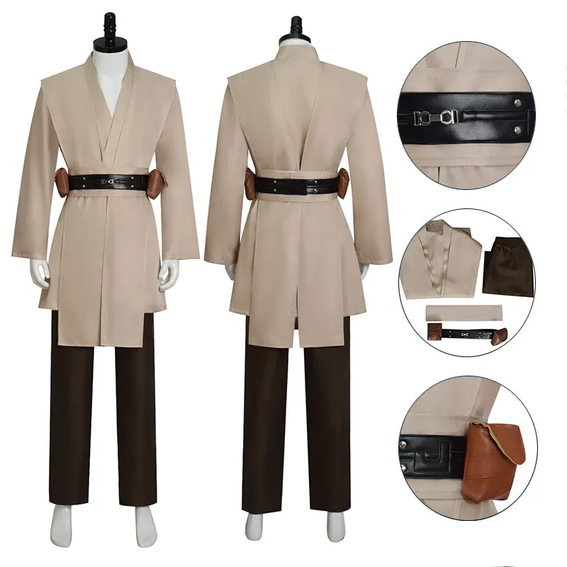 Anakin Jedi Costume Star Wars Obi-wan Kenobi Tunic Cosplay Costume Becostume