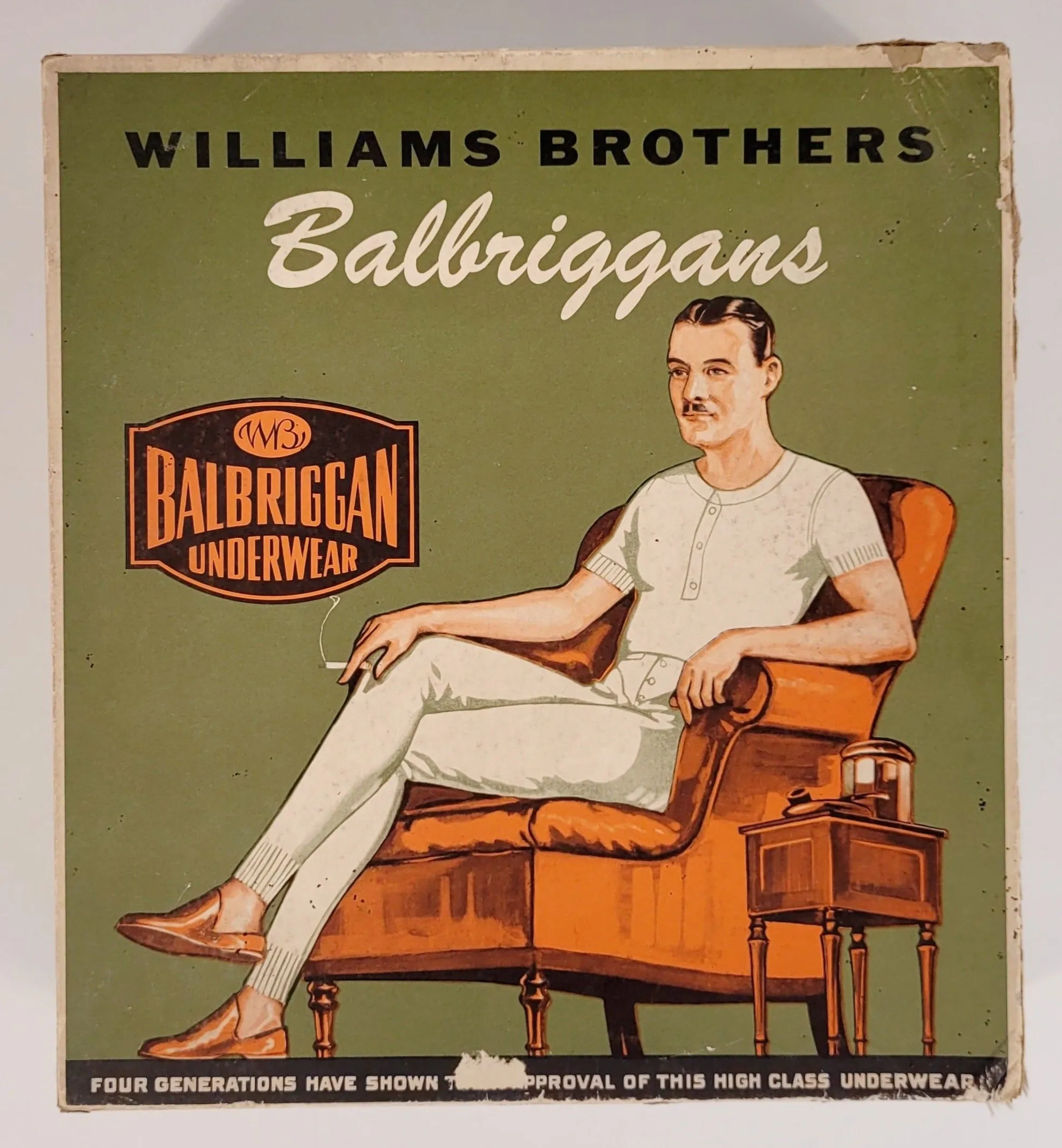 Antique 1930's BALBRIGGAN Underwear BOX ONLY, Williams Brothers