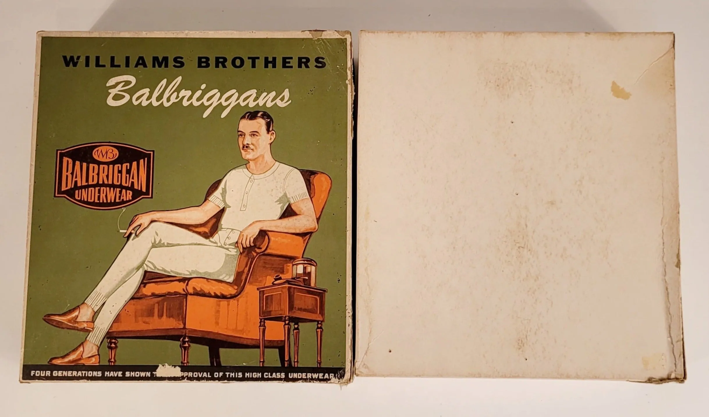 Antique 1930's BALBRIGGAN Underwear BOX ONLY, Williams Brothers