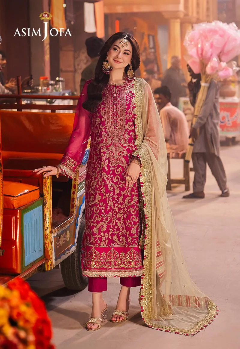 Asim Jofa Chamkeeli Festive Formals – AJKK-14 Embroidered Net