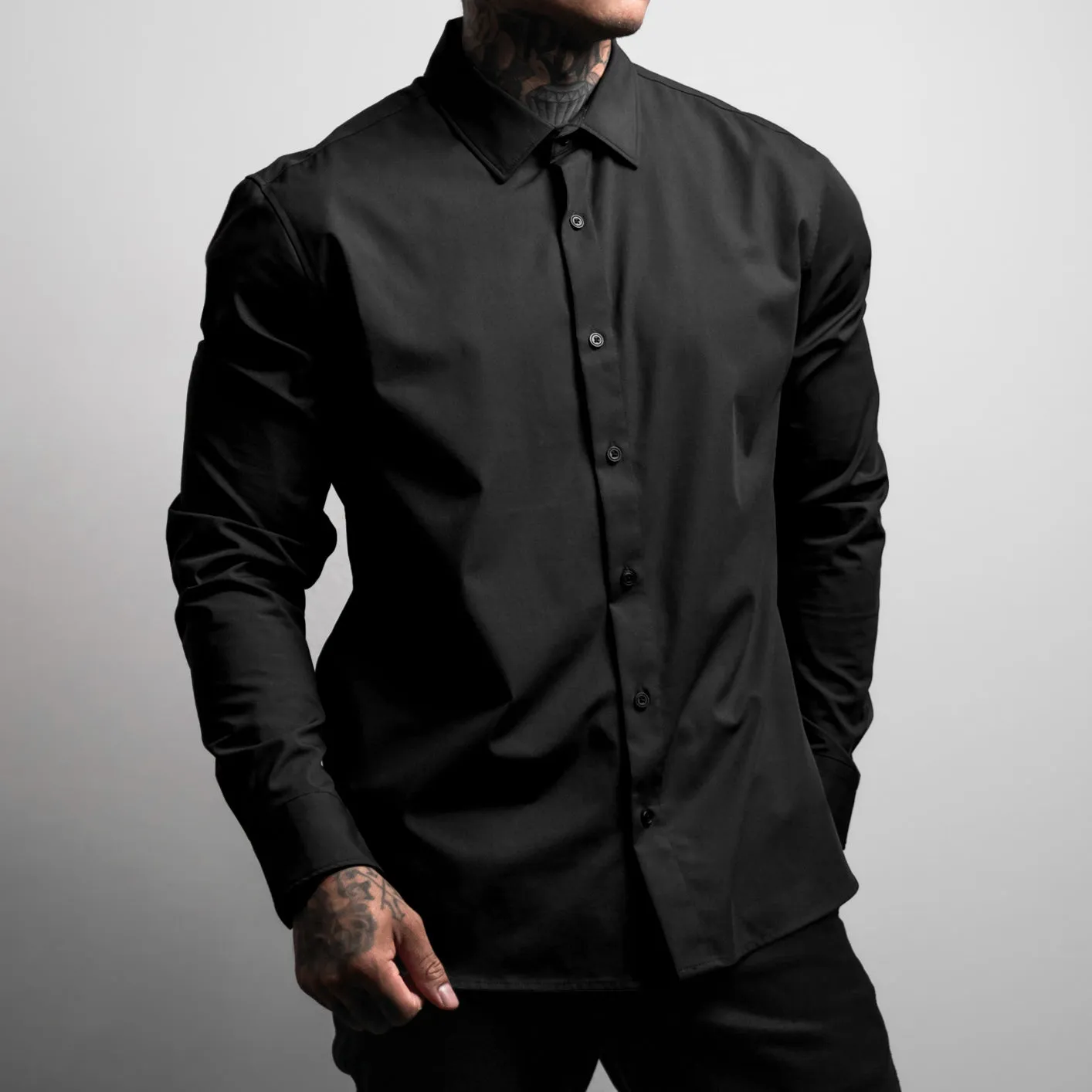 Avant-Garde Button Up - Black