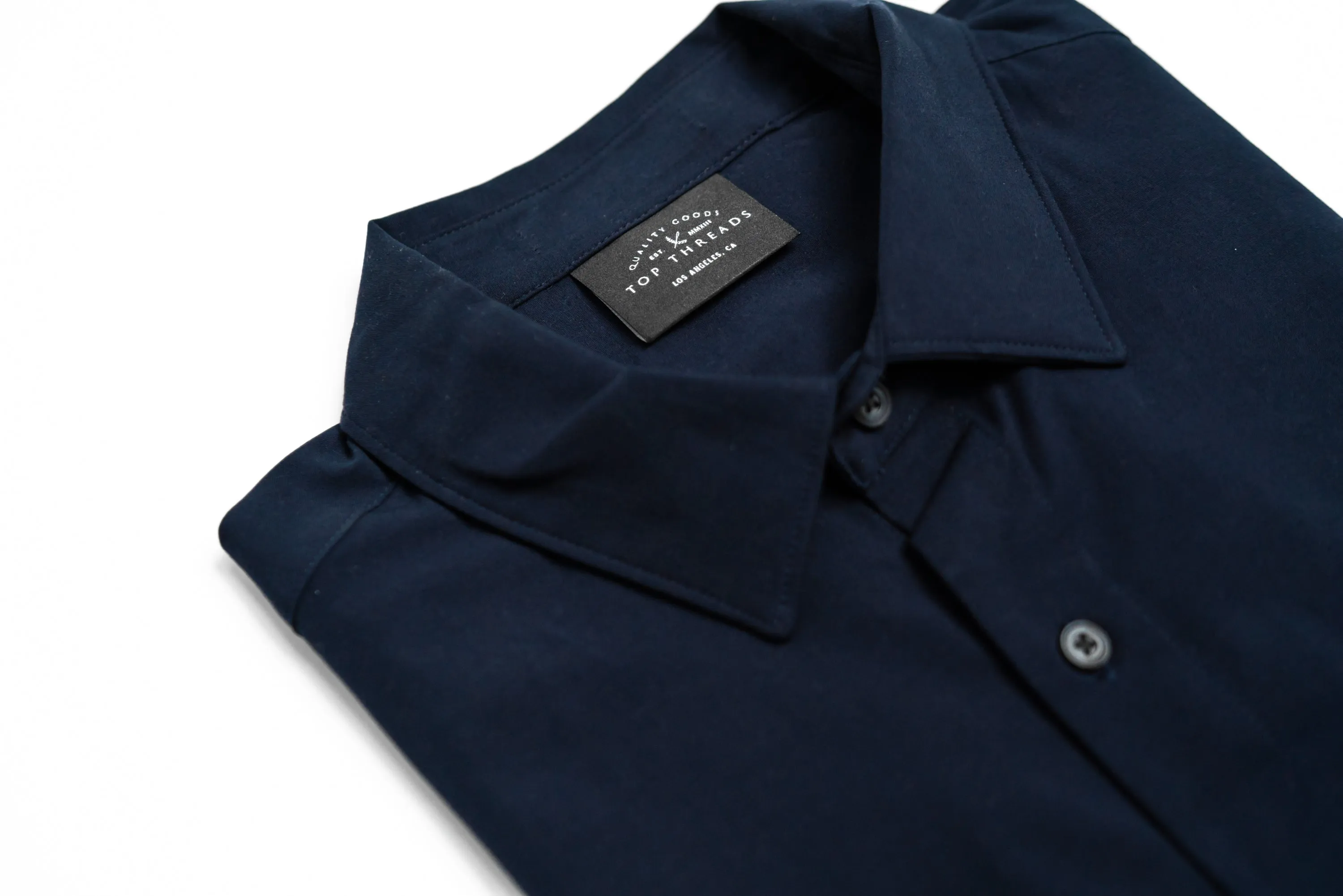 Avant-Garde Button Up - Navy