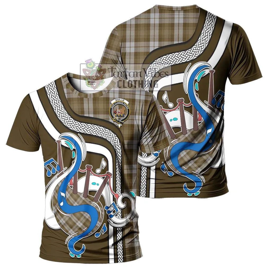 Baillie Dress Tartan T-Shirt with Epic Bagpipe Style