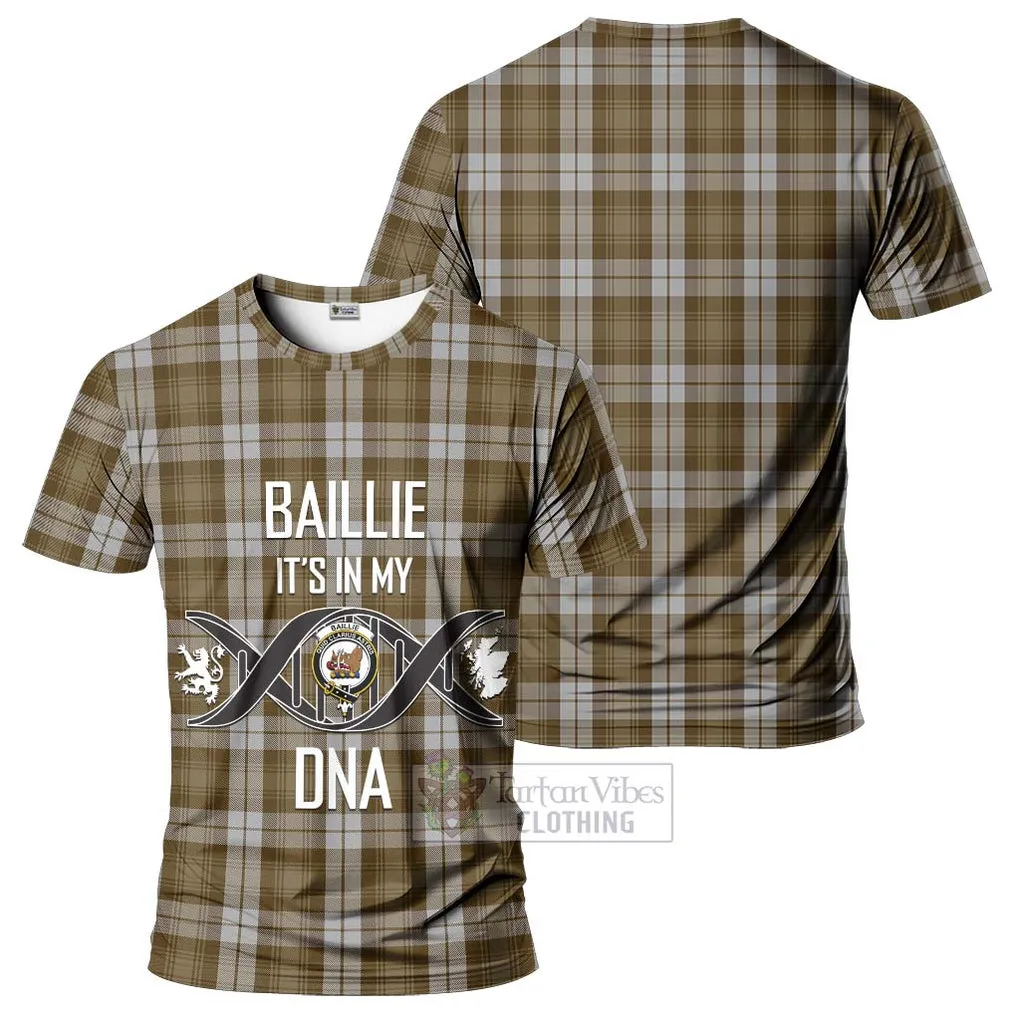 Baillie Dress Tartan T-Shirt with Family Crest DNA In Me Style