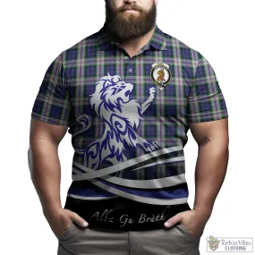 Baird Dress Tartan Polo Shirt with Alba Gu Brath Regal Lion Emblem