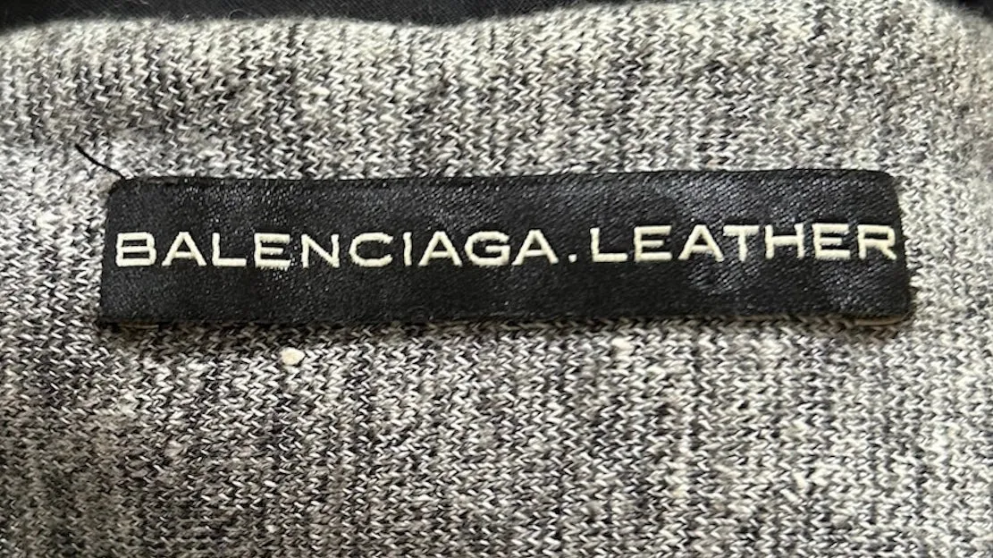 Balenciaga Moto Jacket with Lace-Up Sides