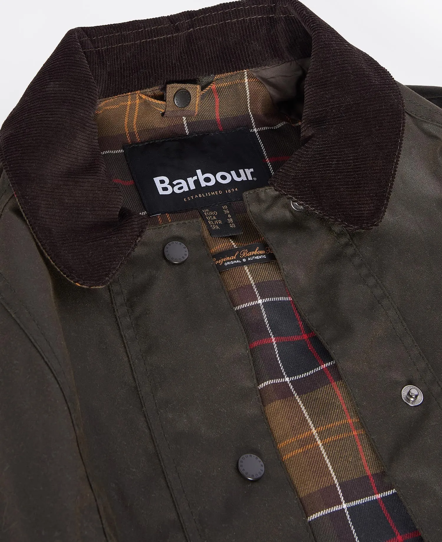 Barbour Classic Beadnell Wax Jacket - Olive