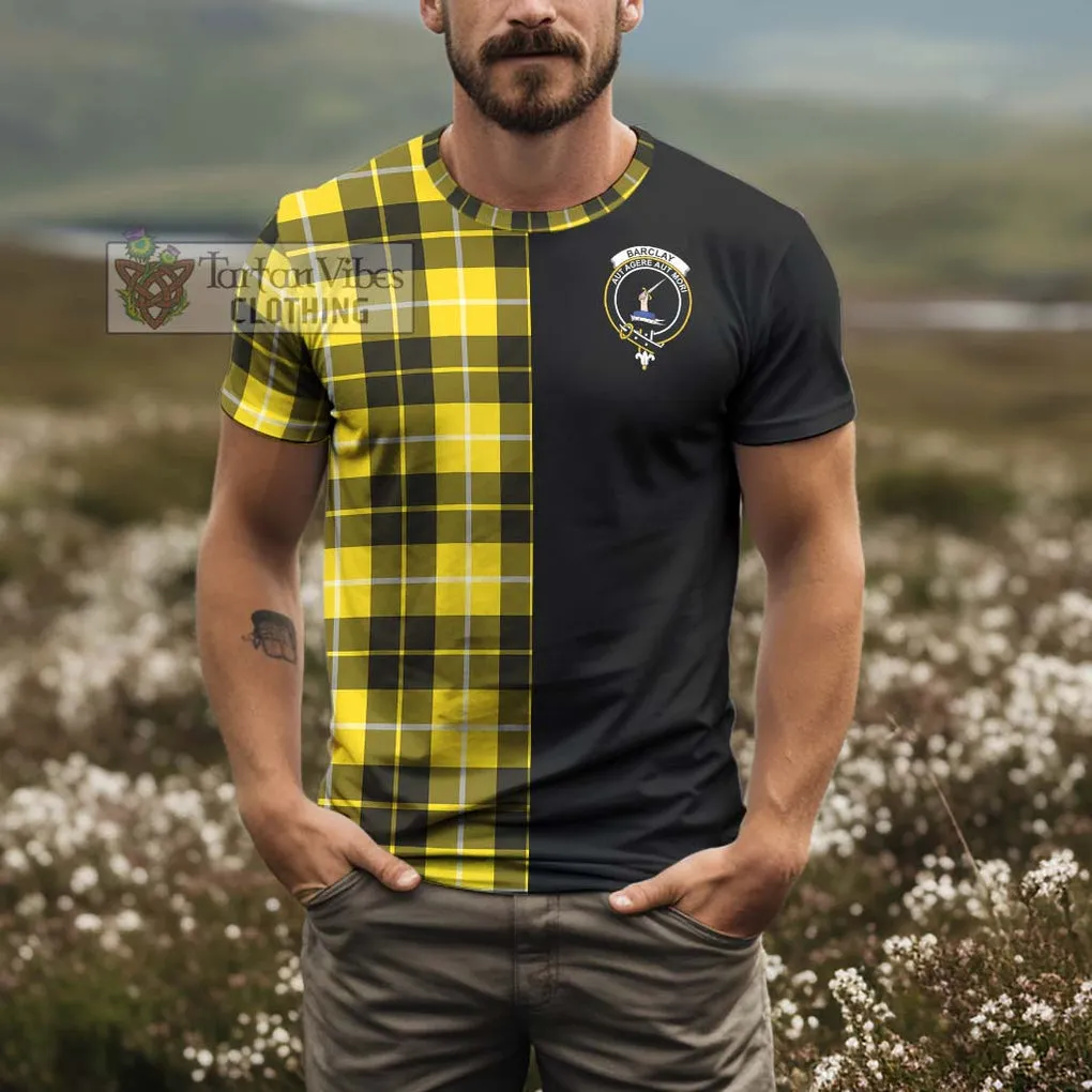 Barclay Dress Modern Tartan T-Shirt with Family Crest and Half Of Me Style