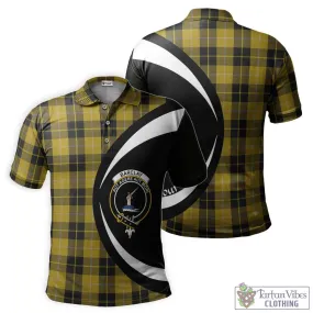 Barclay Dress Tartan Men's Polo Shirt with Family Crest Circle Style