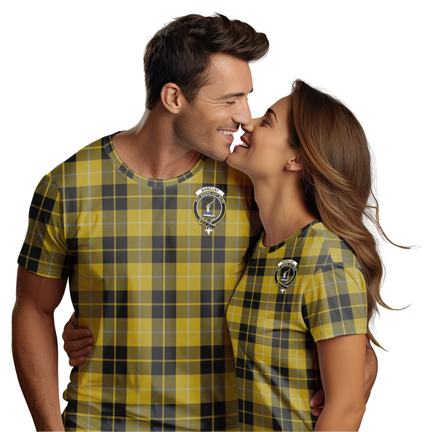 Barclay Dress Tartan T-Shirt with Family Crest