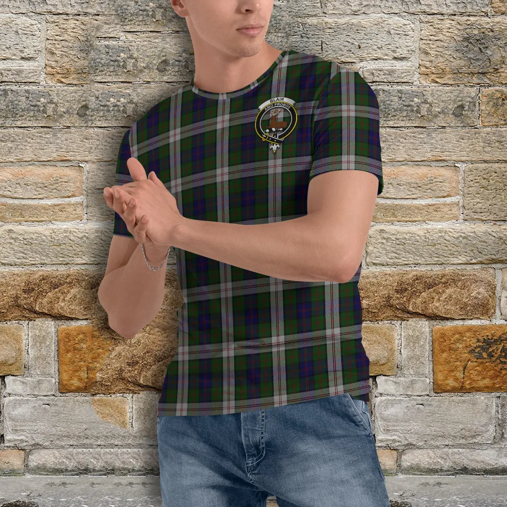 Blair Dress Tartan T-Shirt with Family Crest