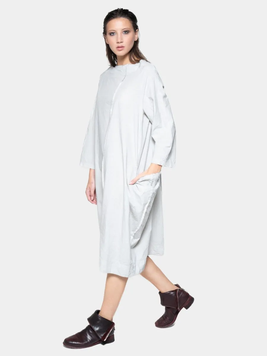 Boat Neck Front Seam Organic Cotton Dress