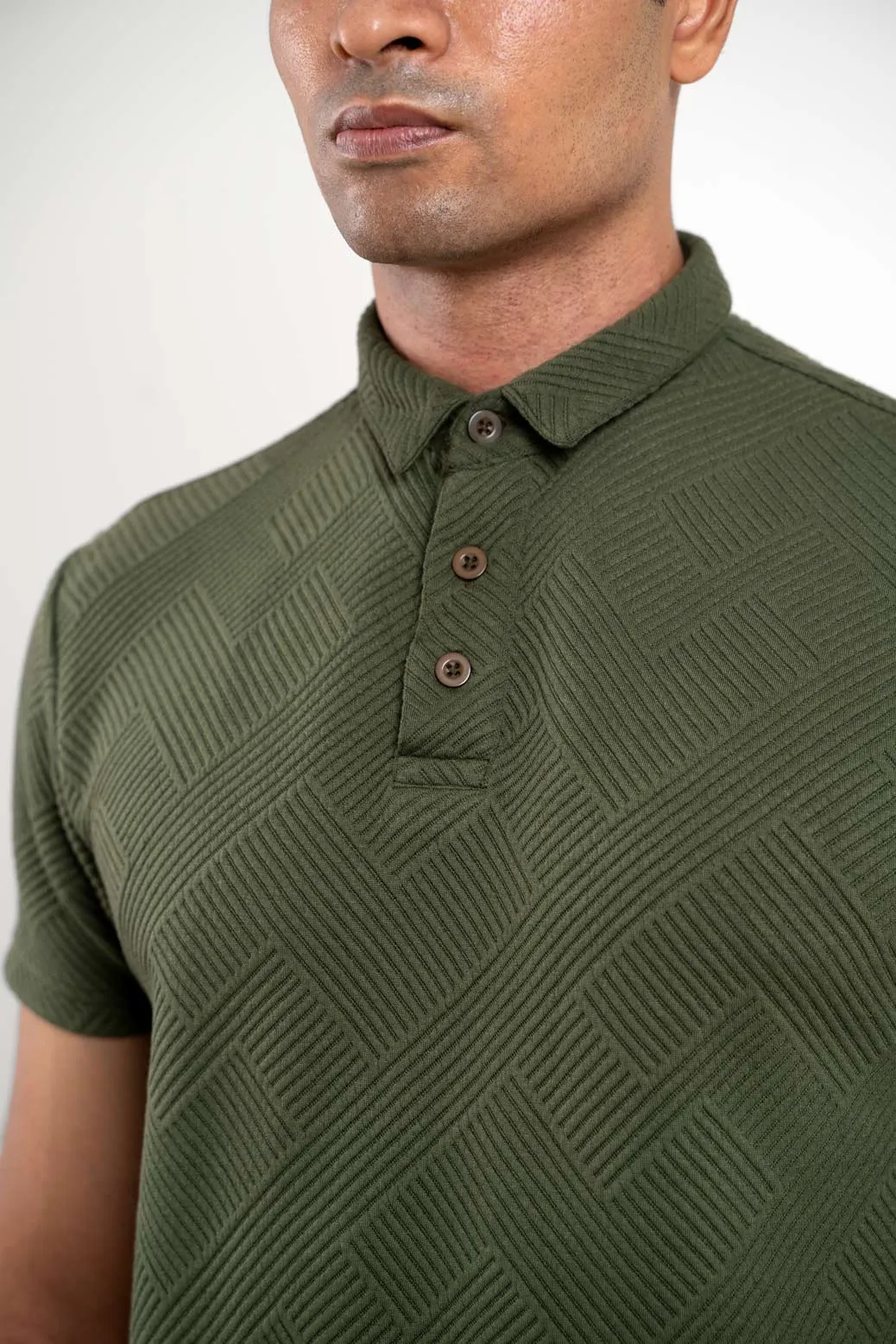 Boldman Green Polo Tshirt  For Men