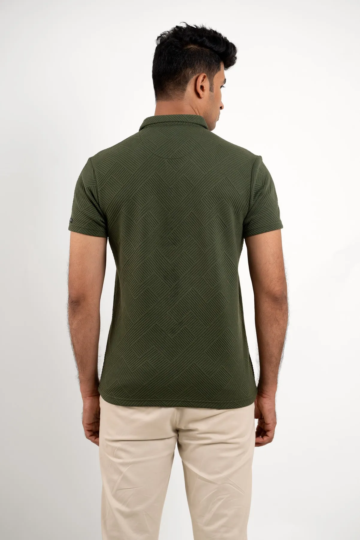 Boldman Green Polo Tshirt  For Men