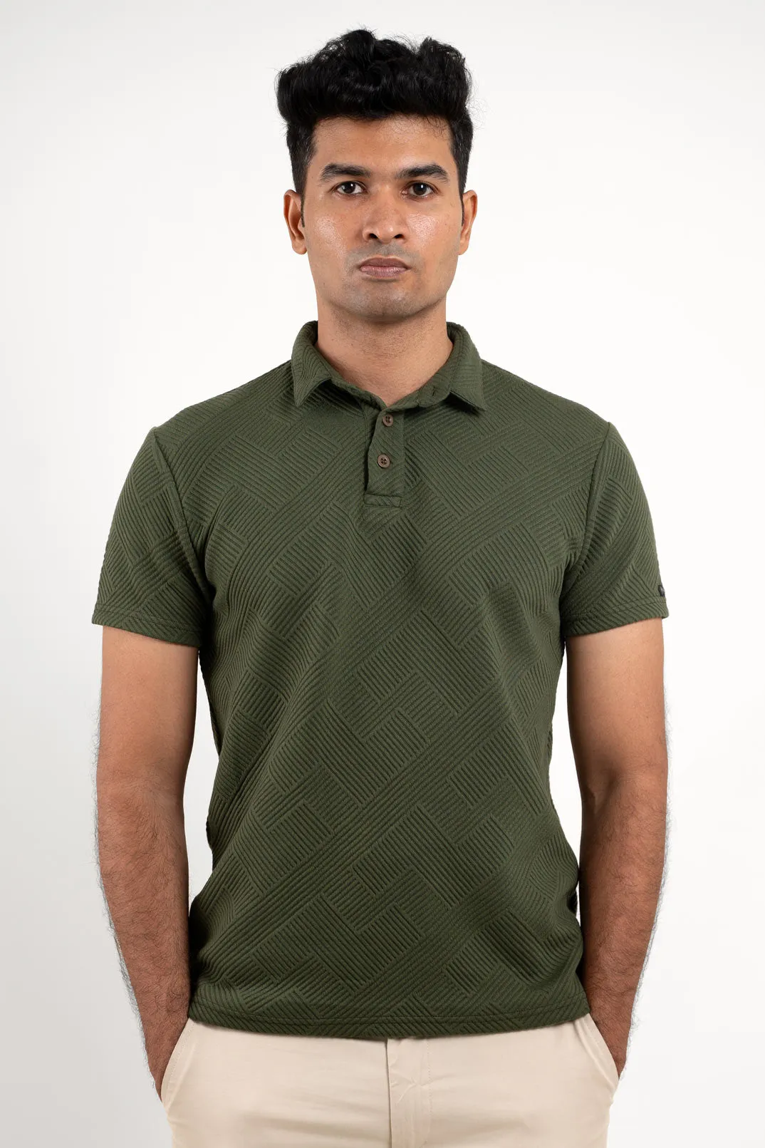 Boldman Green Polo Tshirt  For Men