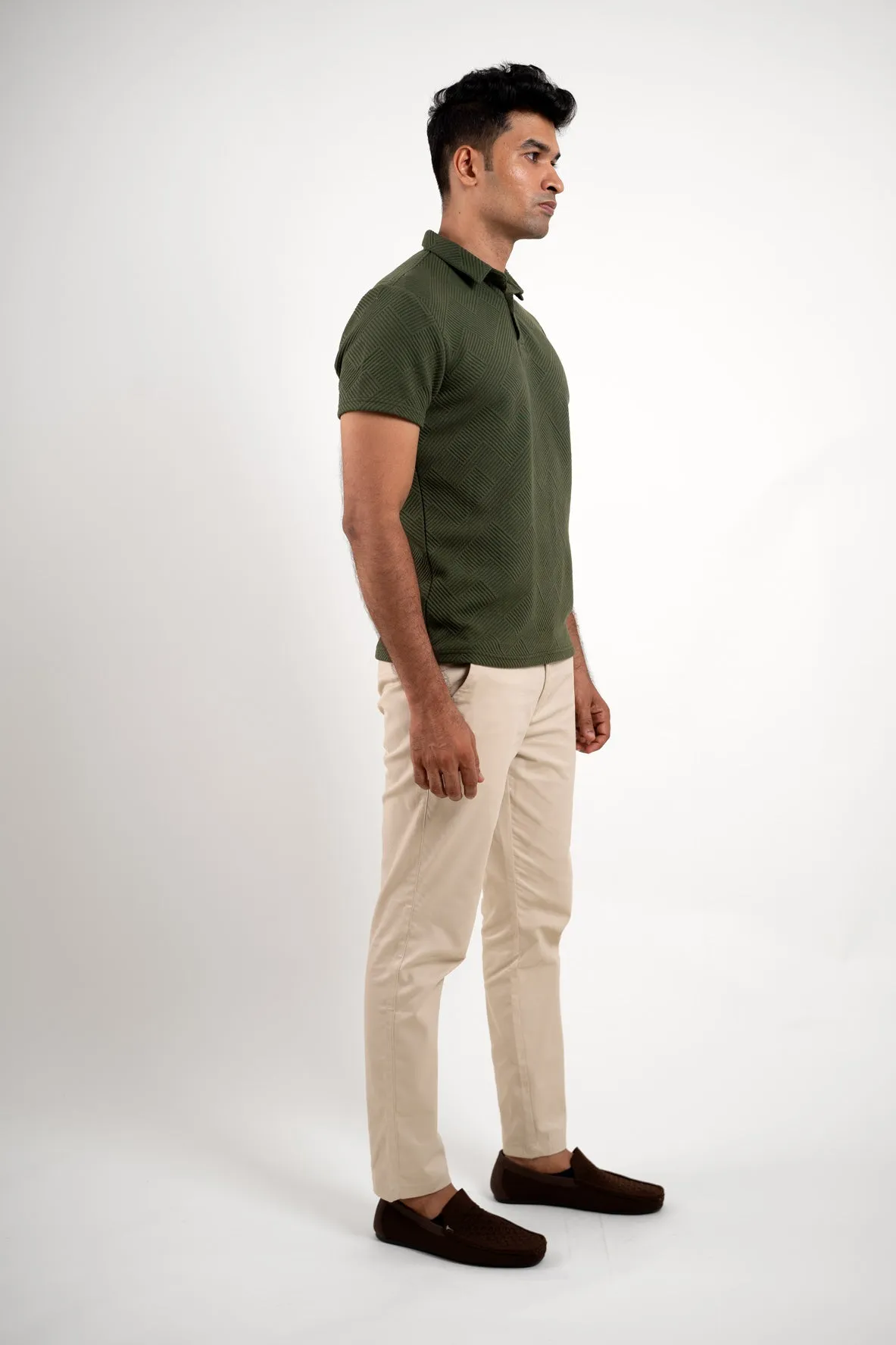 Boldman Green Polo Tshirt  For Men