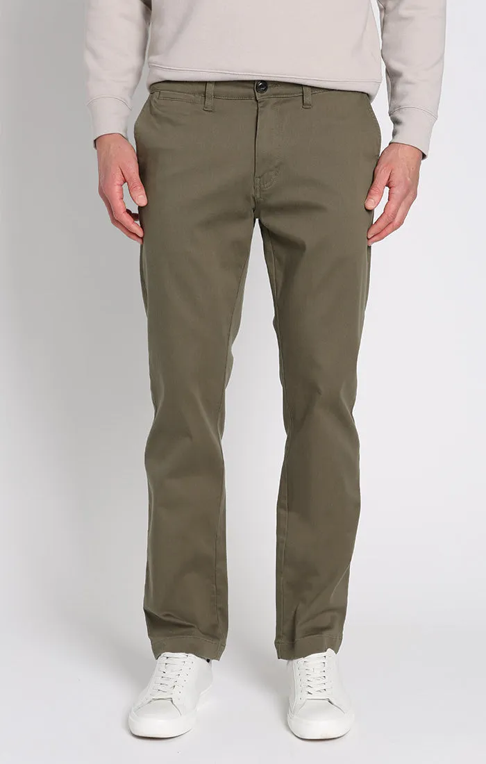 Bowie Straight Fit Tencel Twill Chino Pant