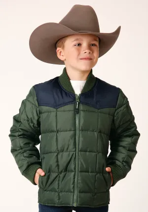 BOYS  QUILTED POLYFILLED JACKET POLY FILLED WESTERN JACKET