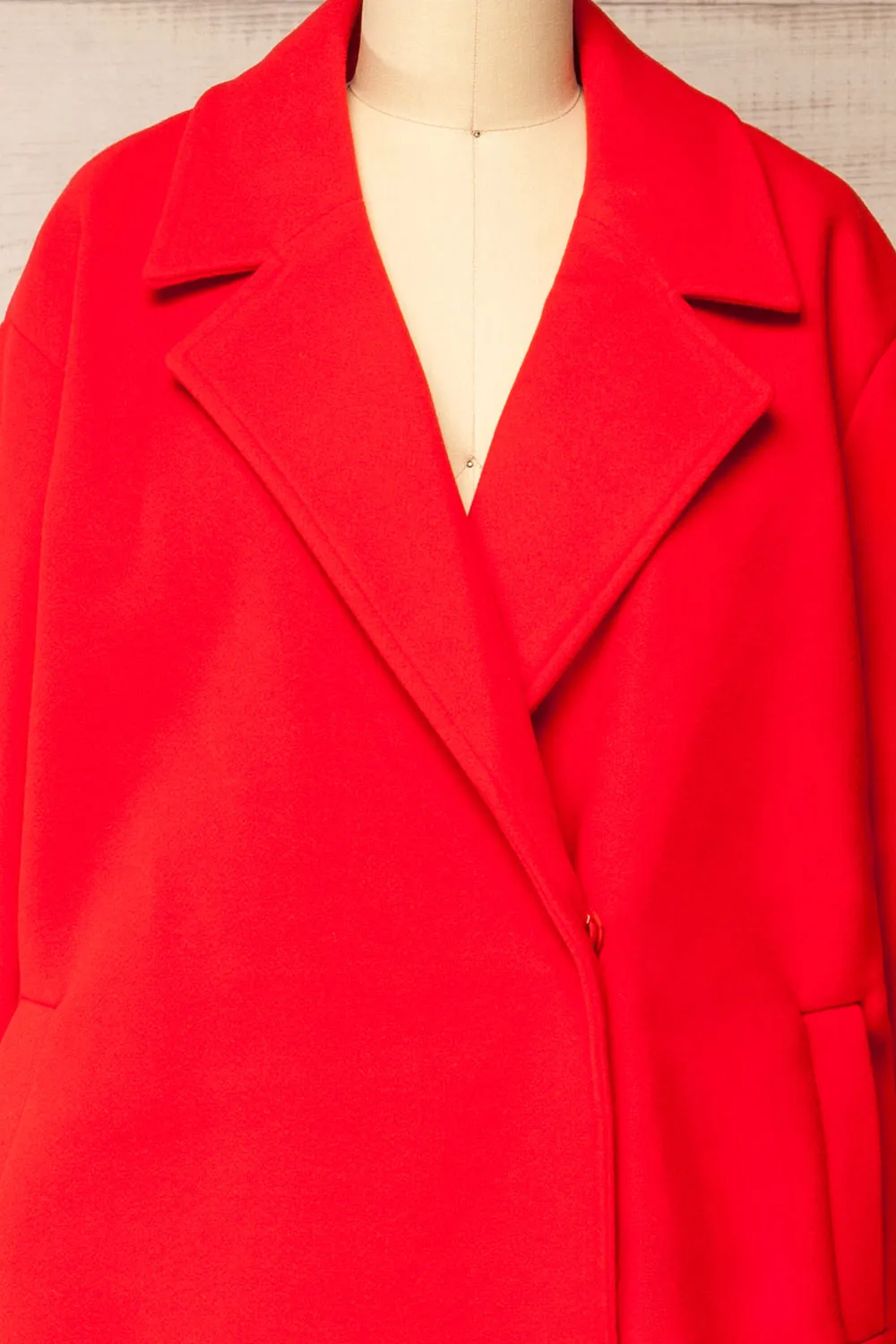 Broadway | Red Oversized Trench Coat