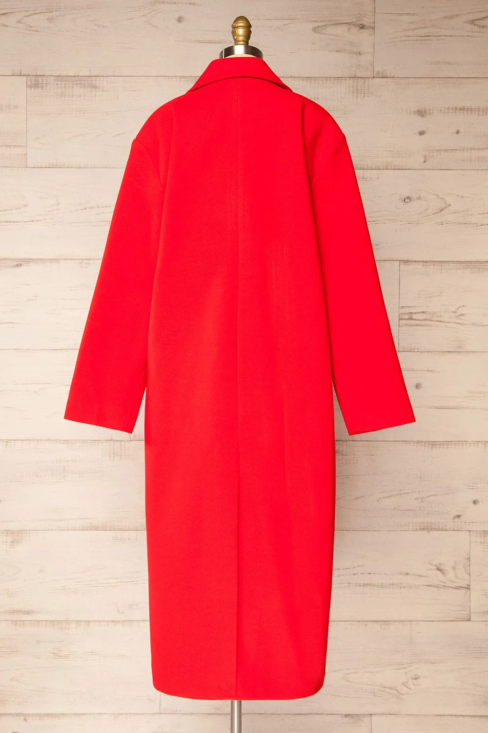 Broadway | Red Oversized Trench Coat