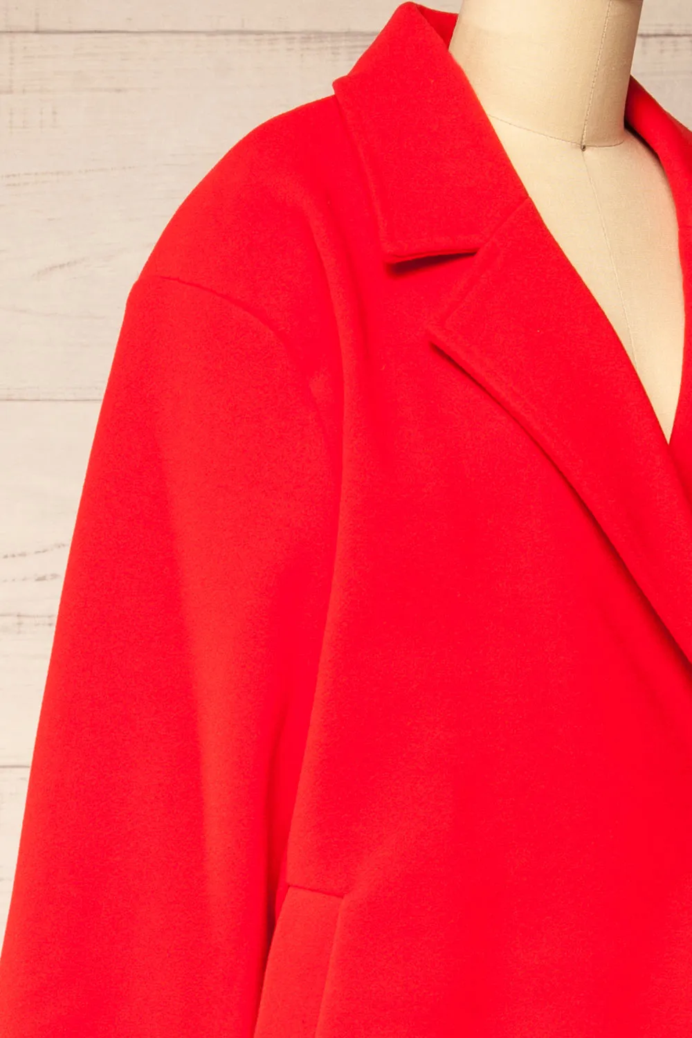 Broadway | Red Oversized Trench Coat