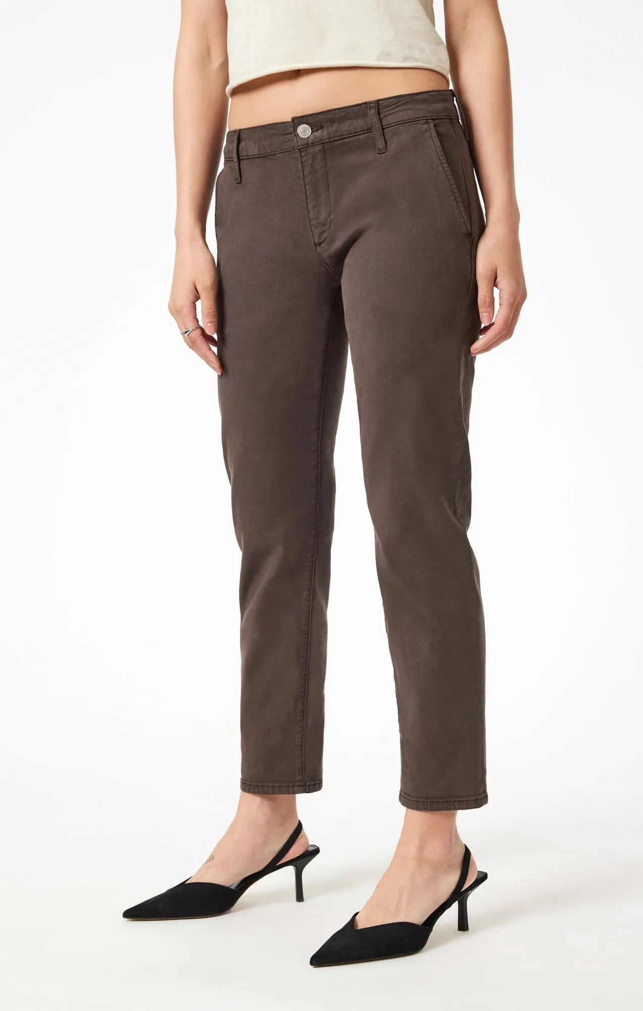 BROOKE SLIM CHINO IN OAK LUXE TWILL