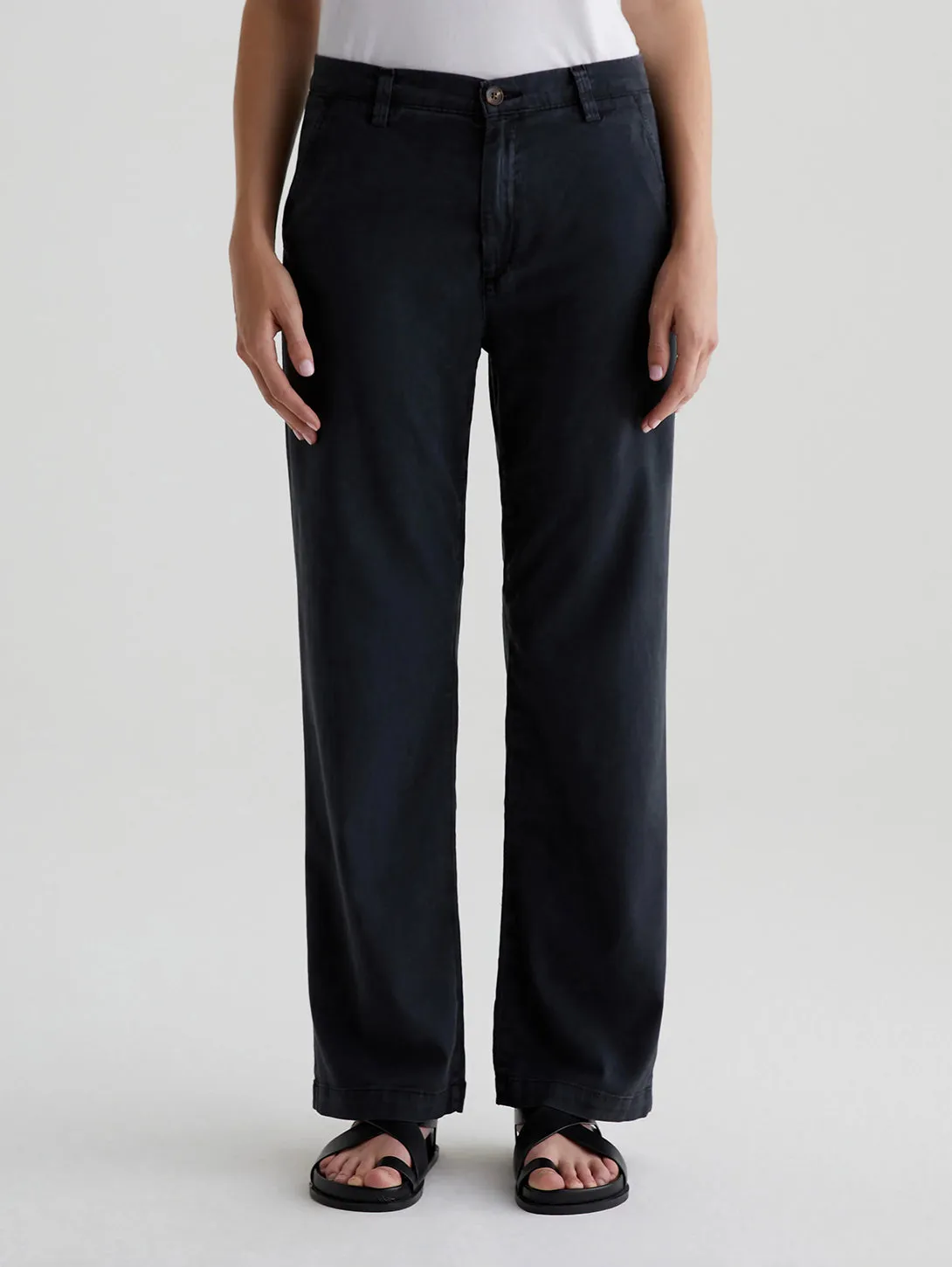 Caden Straight Trouser - Sulfur Black