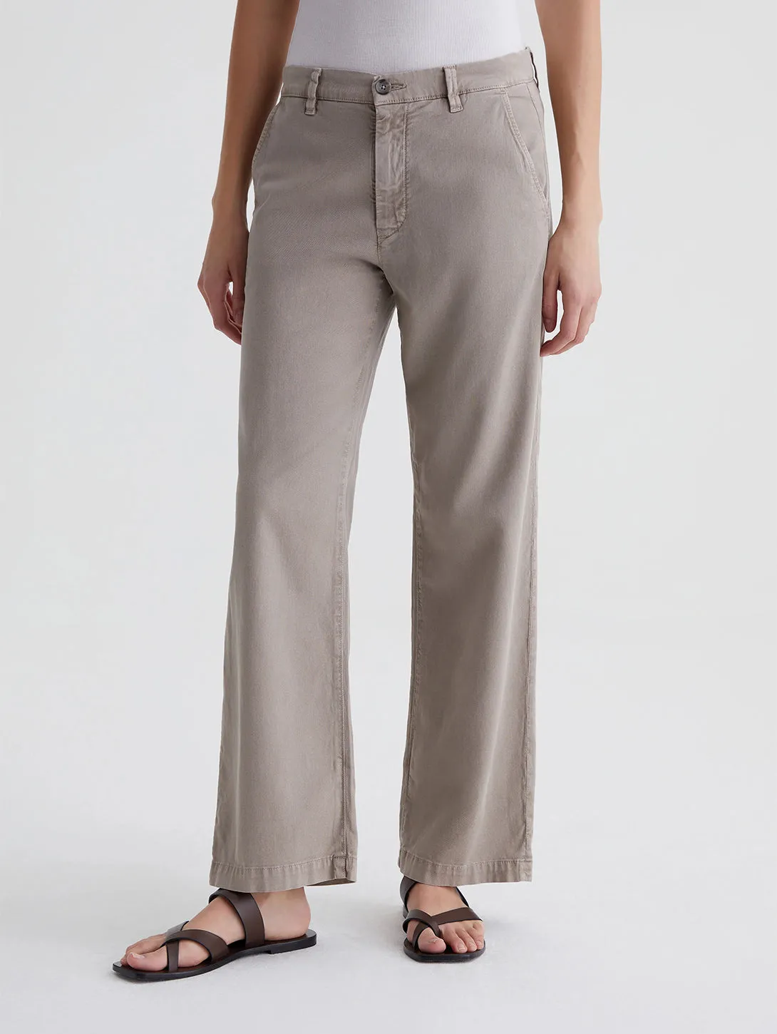 Caden Straight Trouser - Sulfur Desert Taupe