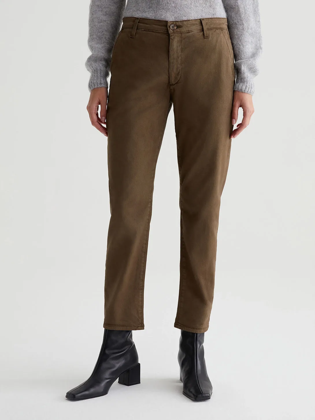 Caden Straight Trouser - Sulfur Oak Brown