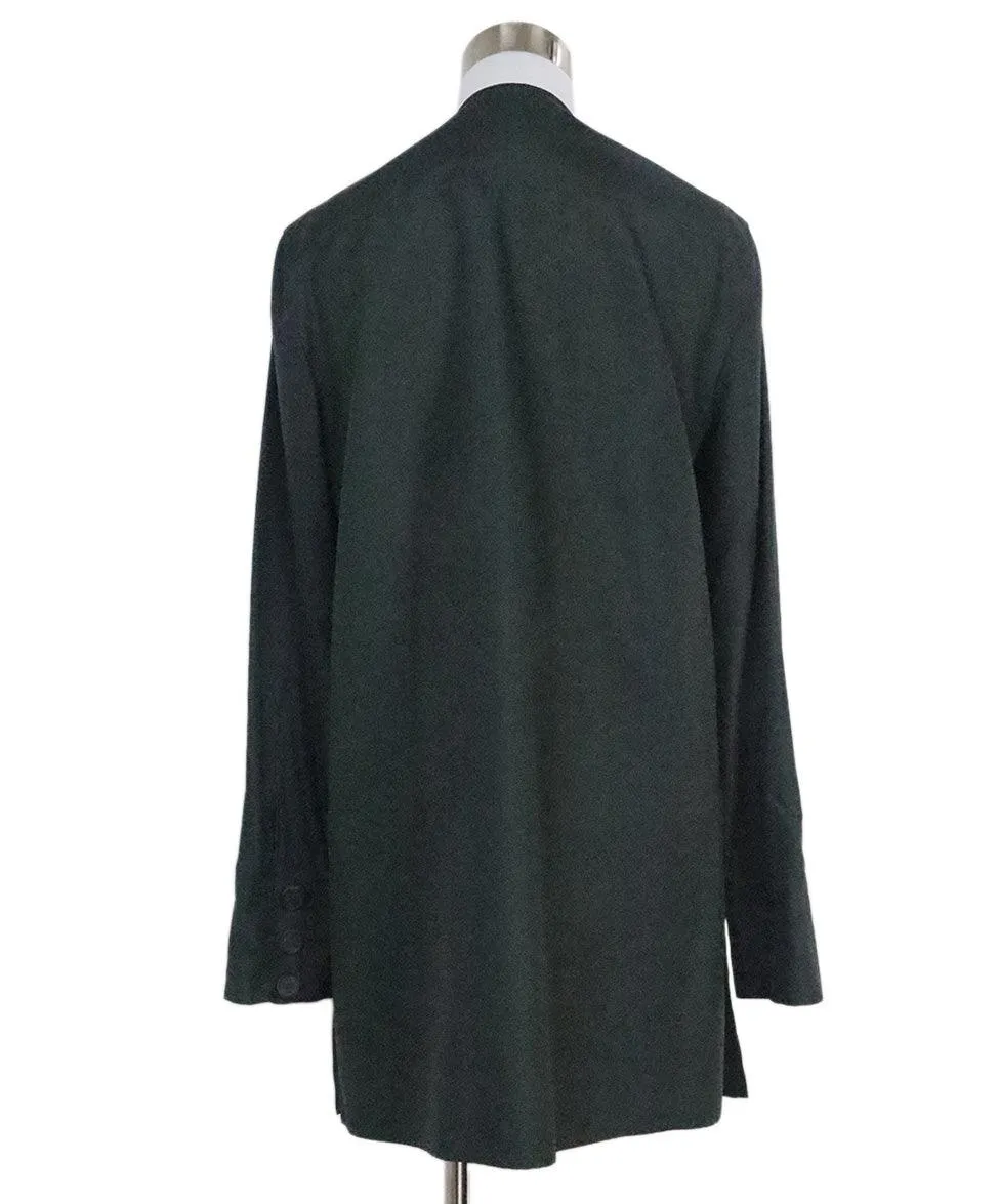 Calvin Klein Dark Green Tunic Shirt sz 6