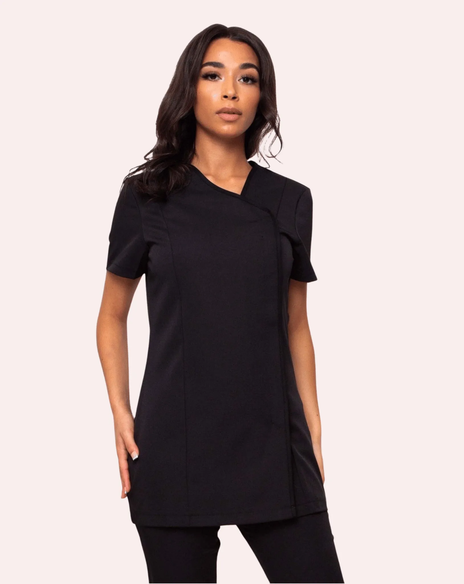 Charisma Asymmetric Women's Tunic - Black