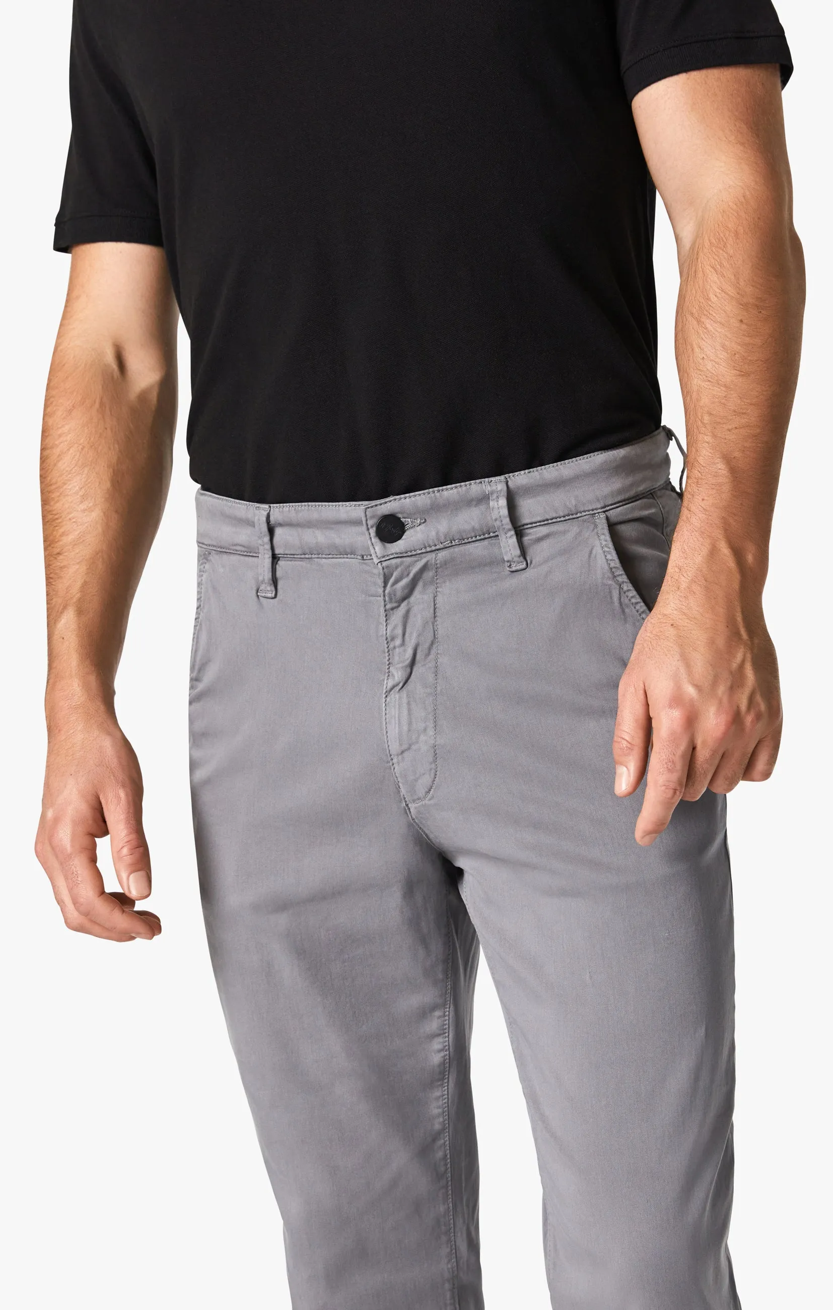 Charisma Relaxed Straight Chino Pants In Shark Twill