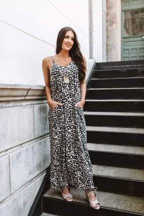 Chic City Style Leopard Maxi In Ivory