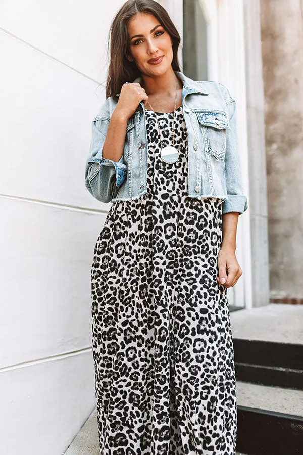 Chic City Style Leopard Maxi In Ivory