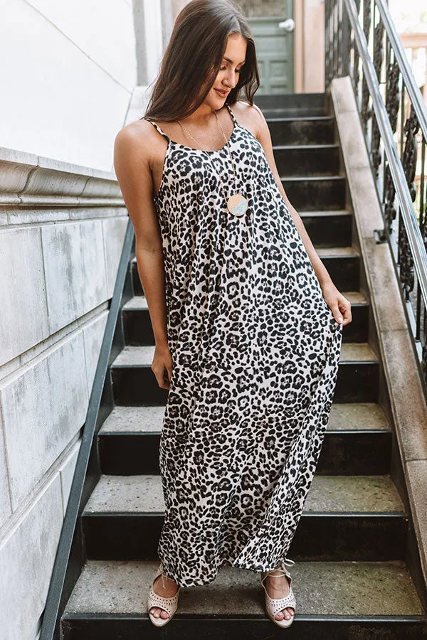 Chic City Style Leopard Maxi In Ivory