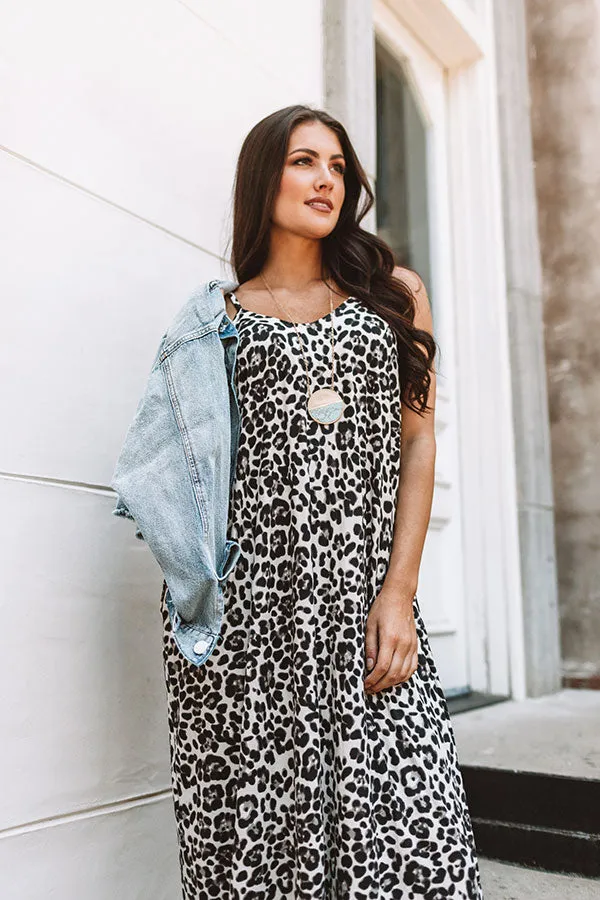 Chic City Style Leopard Maxi In Ivory