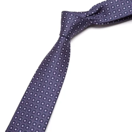 Classy Men Blue Purple Skinny Tie