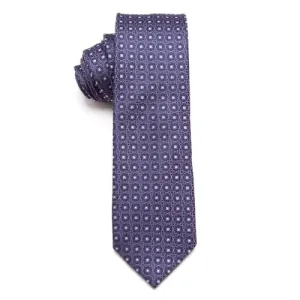 Classy Men Blue Purple Skinny Tie