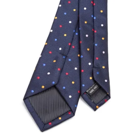 Classy Men Colorful Dotted Skinny Tie