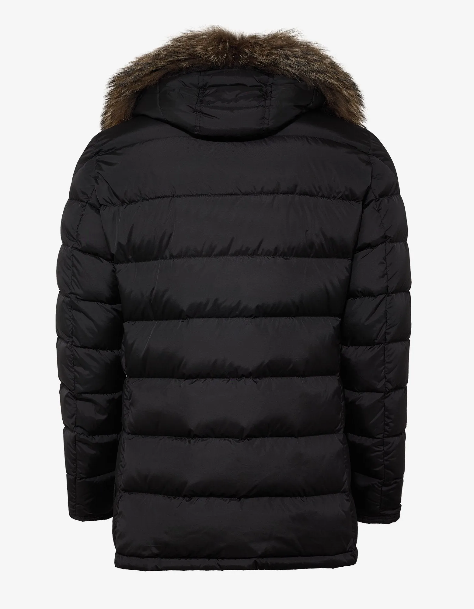 Cluny Black Fur Trim Down Jacket