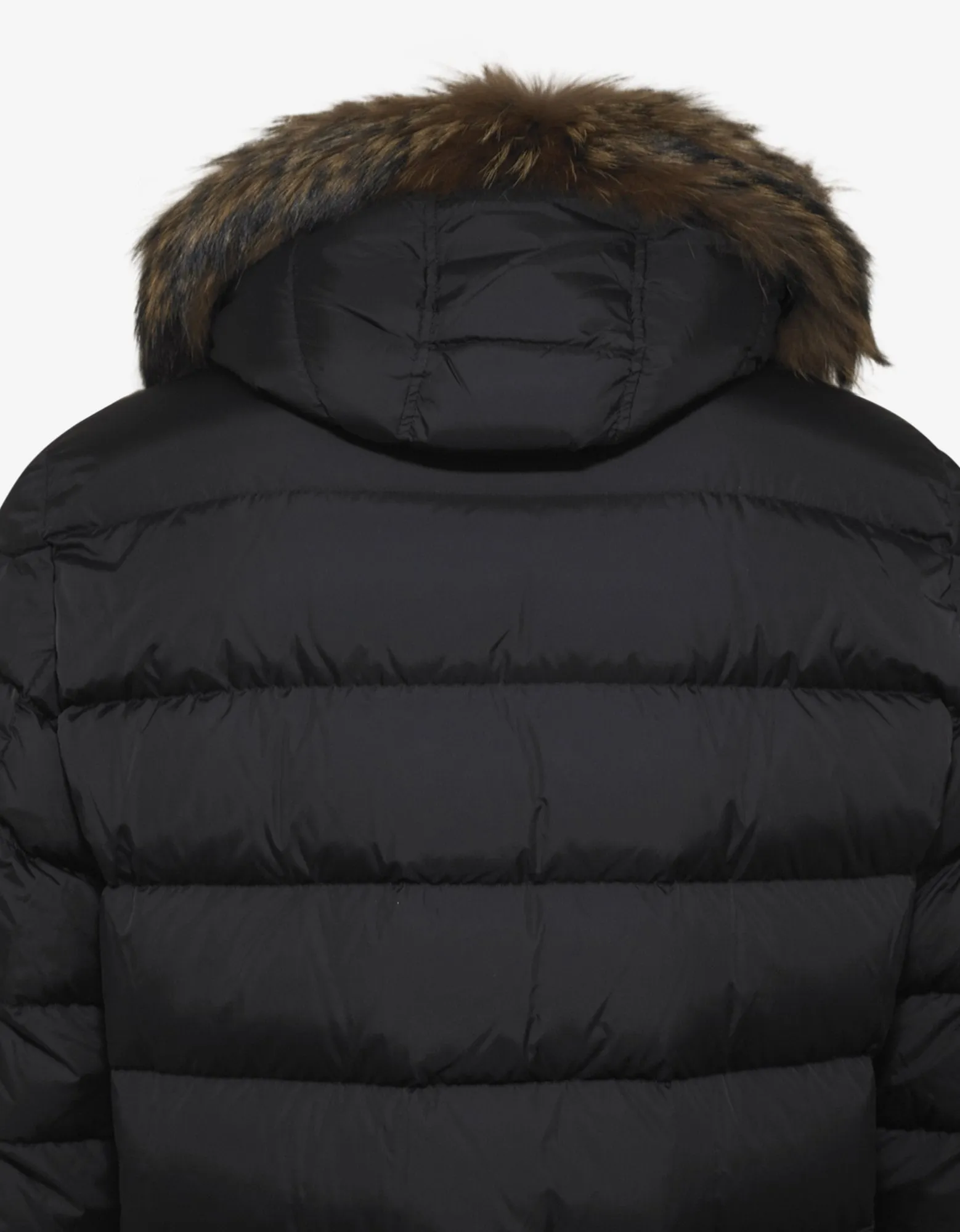 Cluny Black Fur Trim Down Jacket