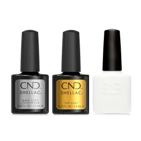 CND - Shellac Combo - Base, Top & Studio White