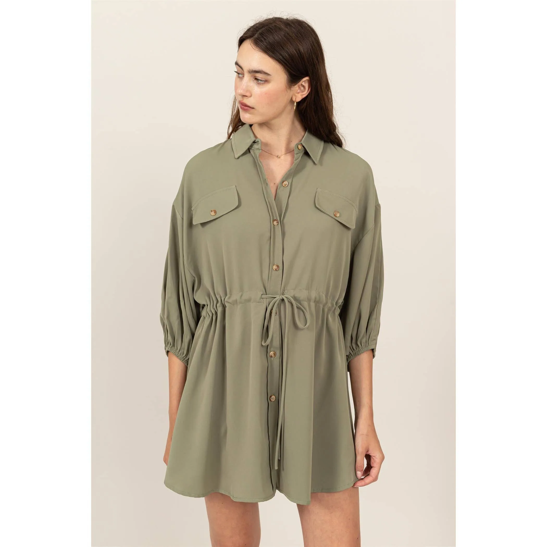 Collared Shirt Dress