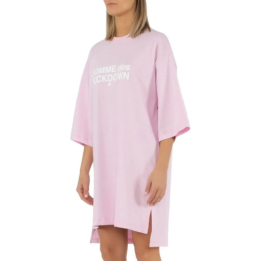 Comme Des Fuckdown Pink Cotton Dress